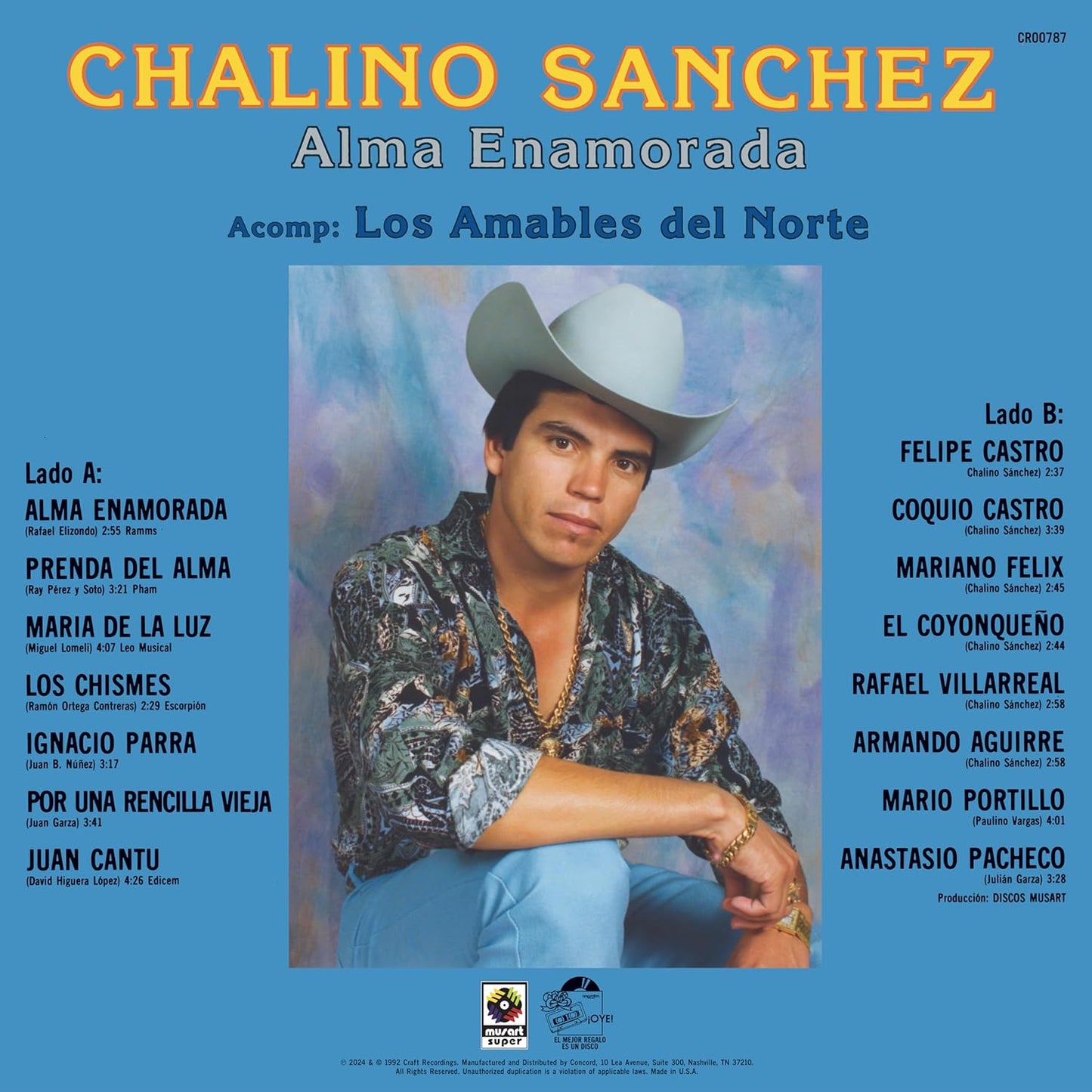 Chalino Sanchez - Alma Enamorada LP (NEW)