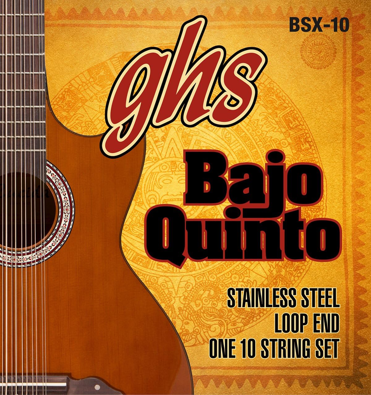 GHS BSX-10 Bajo Quinto Stainless Steel Loop End One 10-String Set
