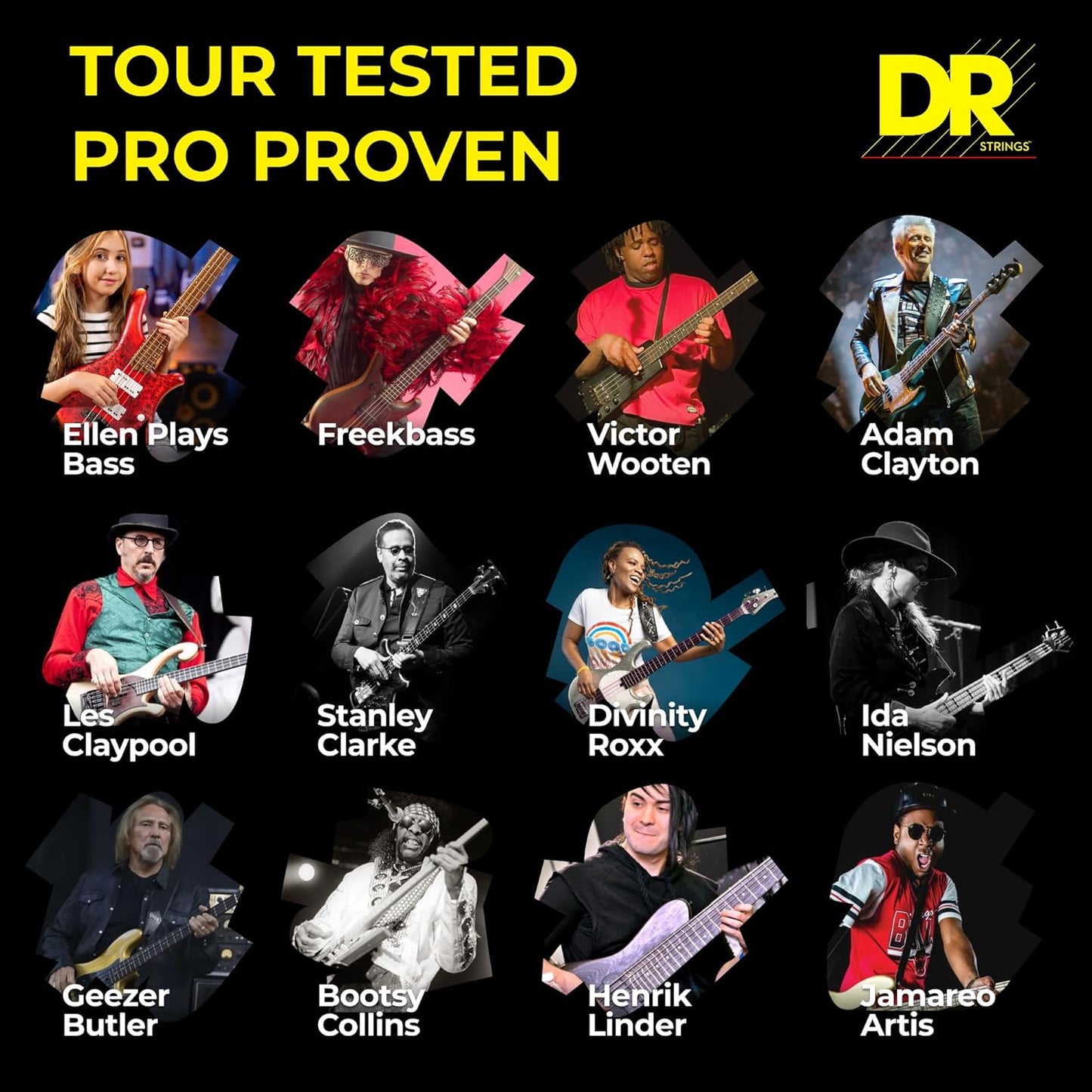 DR Strings MH-45 Lo-Rider - Stainless Steel Hex Core Bass (45-105)