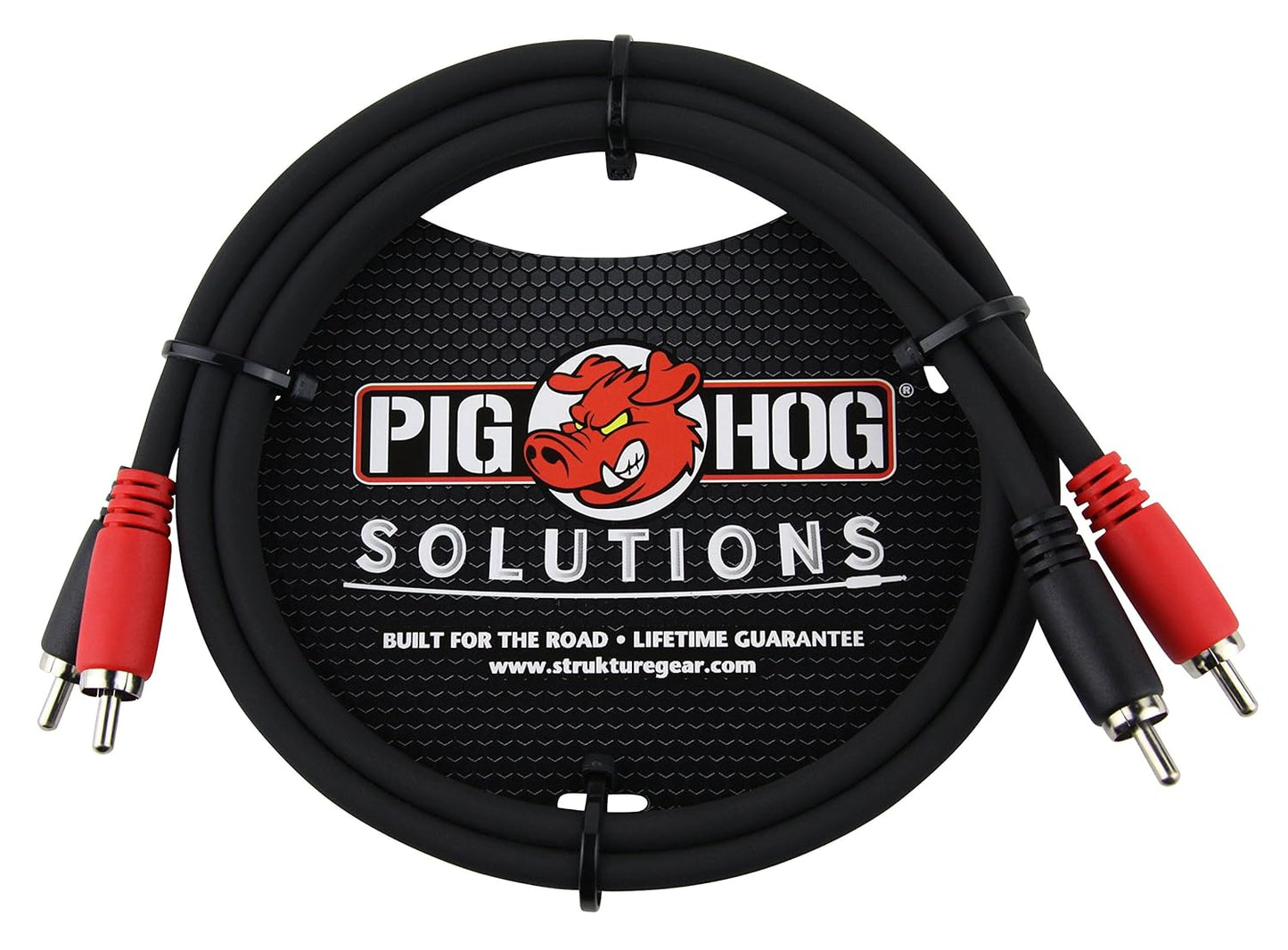 Pig Hog Dual Cable 3 feet RCA - Black - PDRCA03