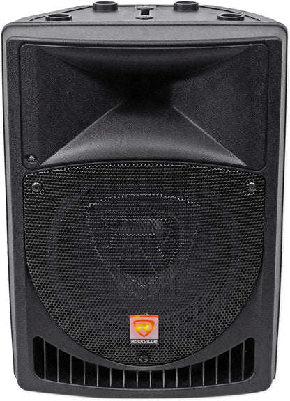 Rockville Power Gig RPG8  8" Powered Active 400 Watt 2-Way DJ PA Speaker System (USED) "Open Box"