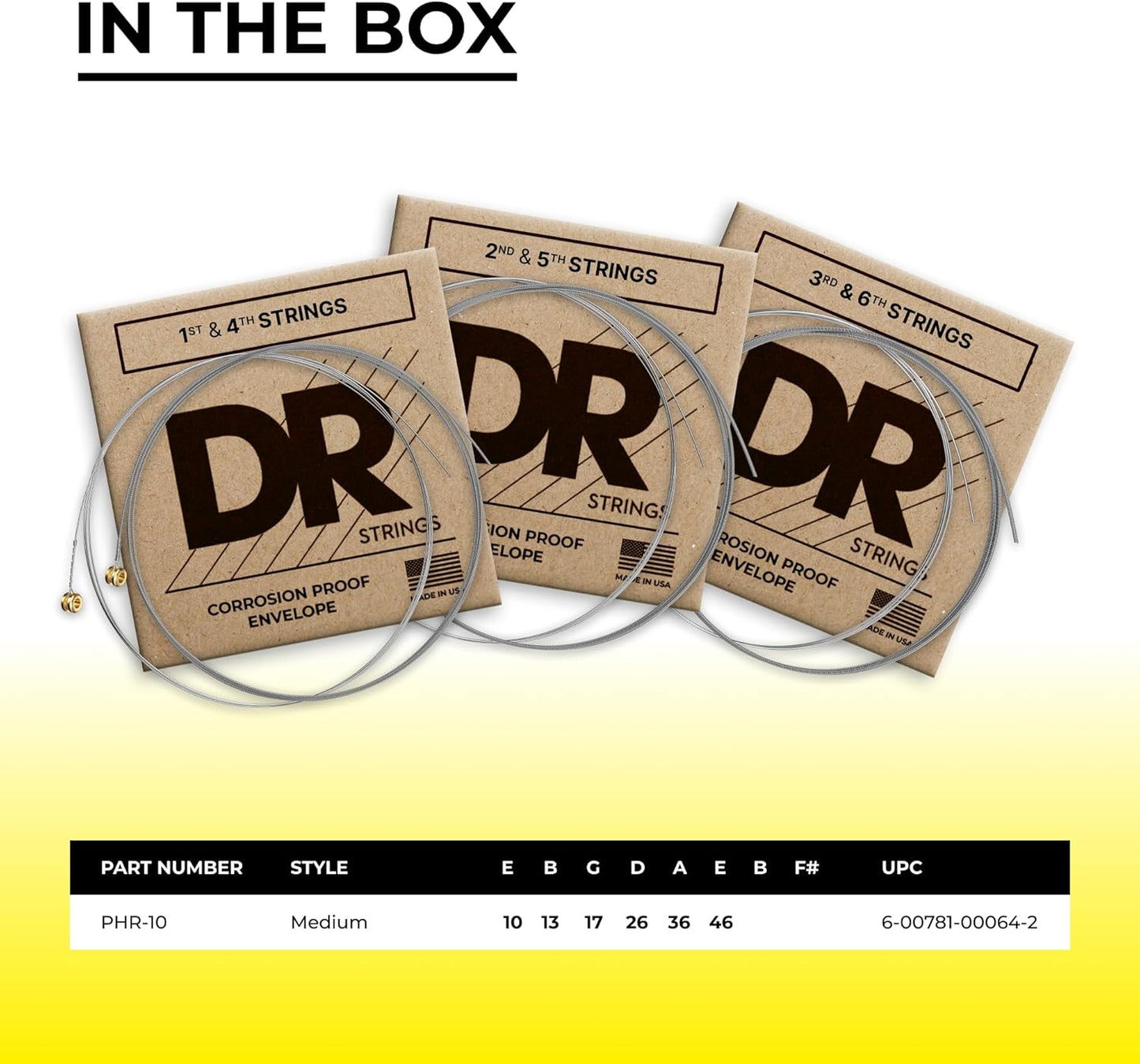 DR Strings PHR-11 Pure Blues Pure Nickel Wrap Round Core (11-50)