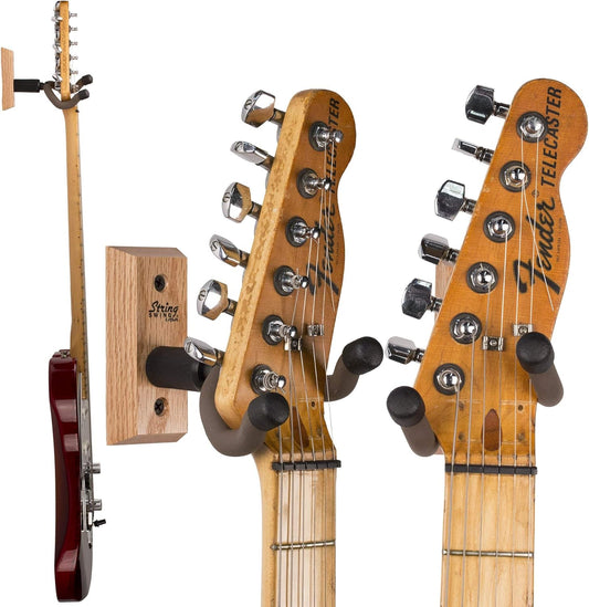 String Swing USA The Guitar Keeper Wall Mount Guitar Hanger - Oak - CC01K-O