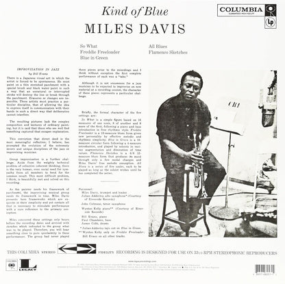 Miles Davis - Kind of Blue LP (NEW)