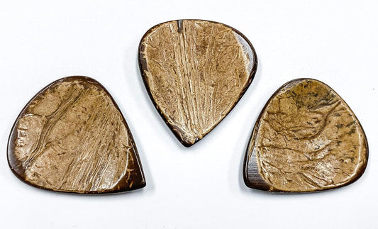 Clayton Exotic Coconut Shell Guitar Picks 3-Pack - CHS/3