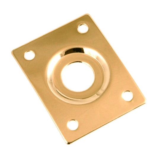 ALLPARTS AP-0637-002 Gold Rectangular Jack Plate - Gold