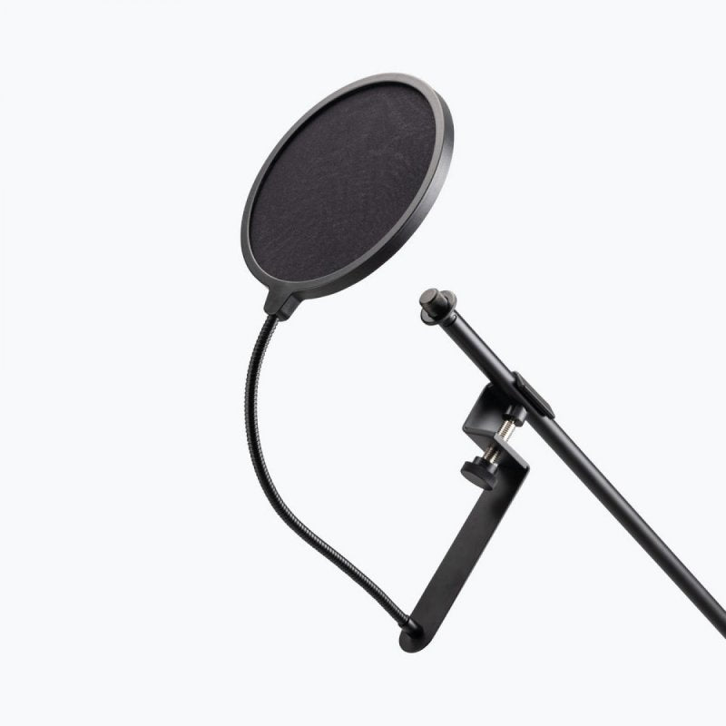 On-Stage ASVS6-GB Pop Blocker with Clamp and Gooseneck