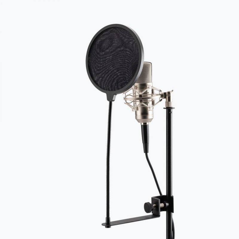 On-Stage ASVS6-GB Pop Blocker with Clamp and Gooseneck