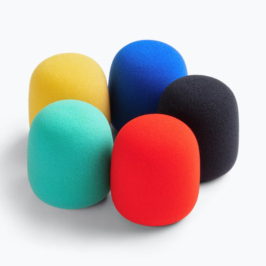 On-Stage ASWS58C5 Windscreen Pack - 5 Pack - Multicolors