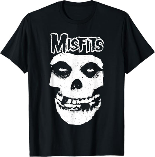Misfits Skull Logo T-Shirt - PORT & COMPANY - Black - Large