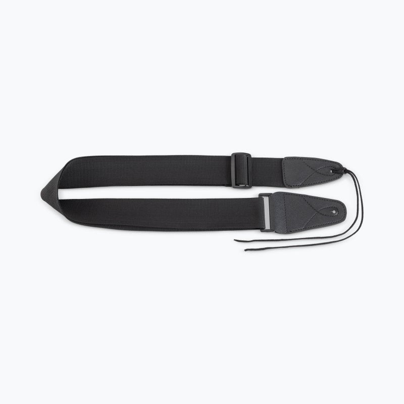 On-Stage GSA10BK Guitar Strap with Leather Ends - Black