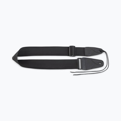 On-Stage GSA10BK Guitar Strap with Leather Ends - Black