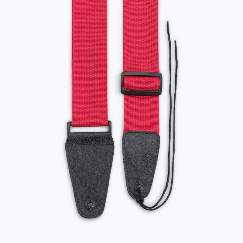 On-Stage GSA10BU Guitar Strap with Leather Ends - Burgundy