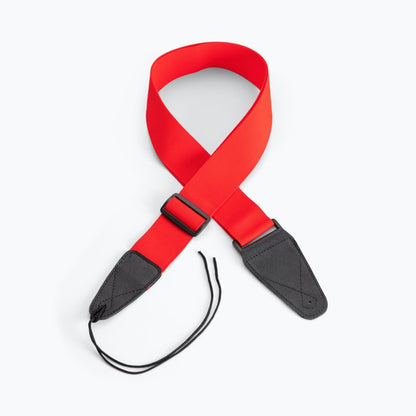 On-Stage GSA10RD Guitar Strap with Leather Ends - Red
