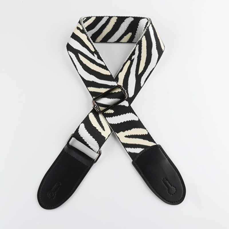 Music Mania Guitar Strap - Zebra Pattern