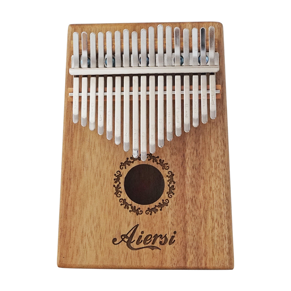 Aiersi 17-Key Kalimba - Solid Koa Wood w/ Accessories