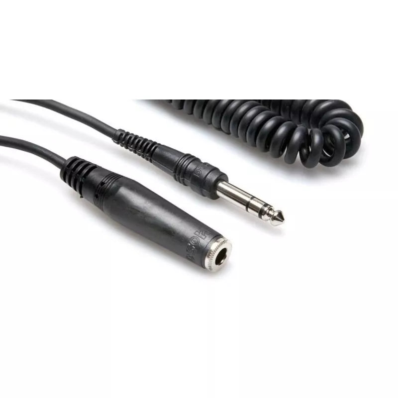 HOSA HPE-325C HEADPHONE EXT 1/4" - SAME COILED 25FT