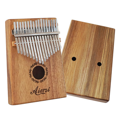 Aiersi 17-Key Kalimba - Solid Koa Wood w/ Accessories