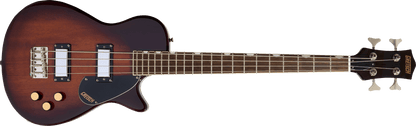 GRETSCH STREAMLINER JET CLUB BASS GUITAR, HAVANA BURST, SHORT SCALE - SN# CYG26060454