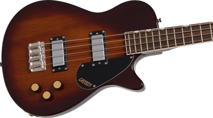 GRETSCH STREAMLINER JET CLUB BASS GUITAR, HAVANA BURST, SHORT SCALE - SN# CYG26060454