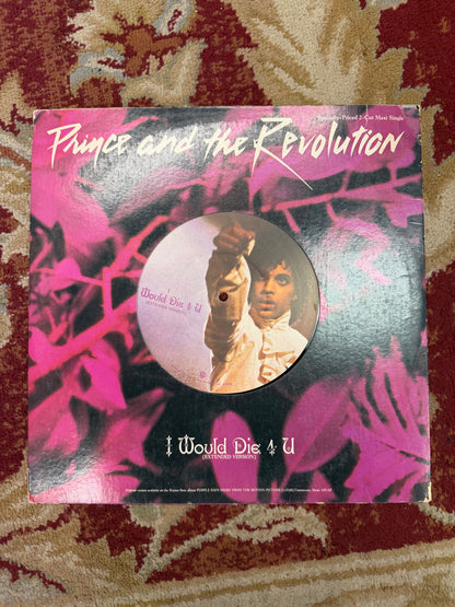 Prince and The Revolution - I Would Die 4 U 12” Single Vinyl (VG)