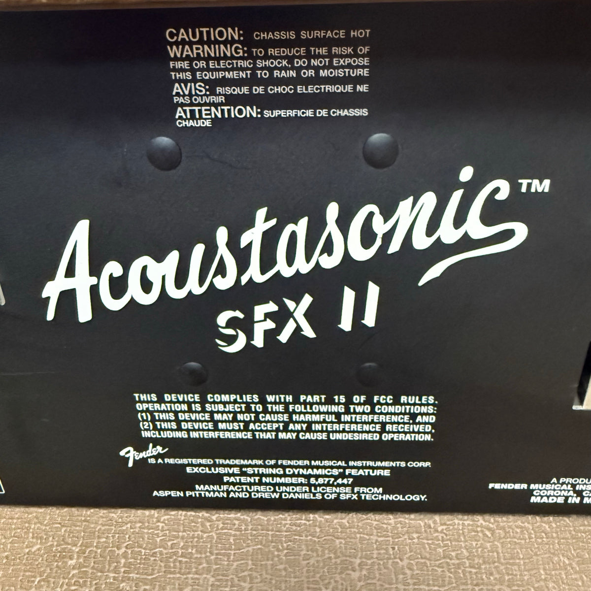 2000's Fender Acoustasonic SFX II Amplifier 160-Watts (USED) SN# M1449118 "Made In Mexico"