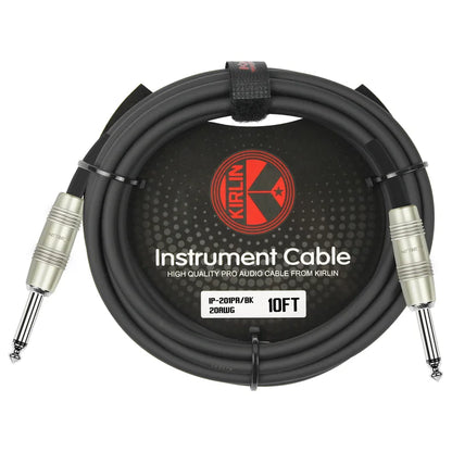 Kirlin IP-201PR/BK 20AWG Original Instrument Cable 10 FT. - Black