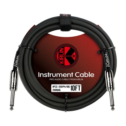 Kirlin IPCC-201PN-10FT/BK Instrument Cable Straight To Straight 10FT - Black