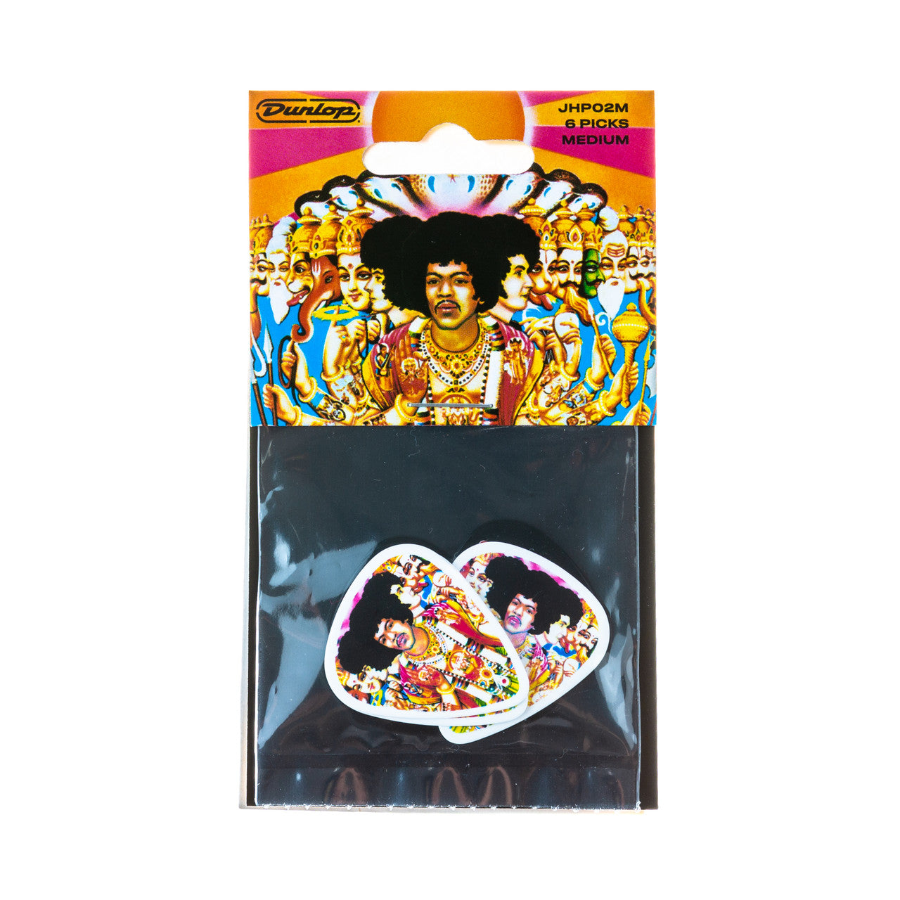 DUNLOP JIMI HENDRIX BOLD AS LOVE PICKS 6-PACK Medium - JH-02M