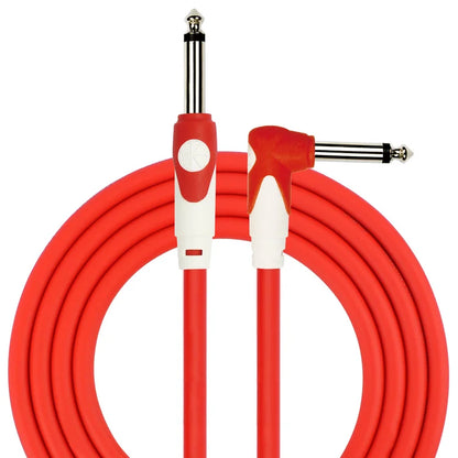 Kirlin LGI-202-10FT/RD LightGear Instrument Cable Straight To Right Angle 10 FT - Red