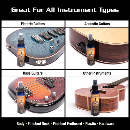 MUSIC NOMAD The Guitar ONE - All in 1 Cleaner, Polish, Wax for Gloss Finishes - MN103