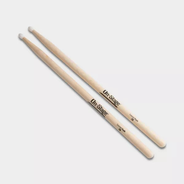On-Stage Maple Drum Sticks 2B, Wood Tip - MW2B