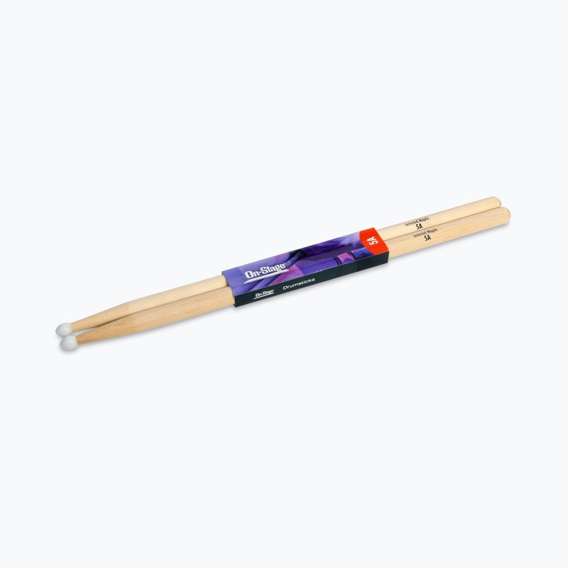 On-Stage MN5A Maple Drum Sticks 5A - Nylon Tip