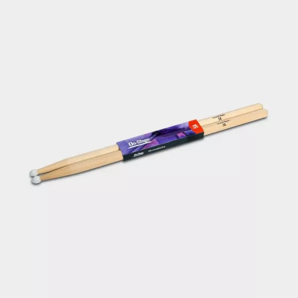 On-Stage Maple Drum Sticks (5A, Nylon Tip)