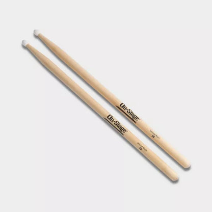 On-Stage MN5B Maple Drum Sticks 5B - Nylon Tip