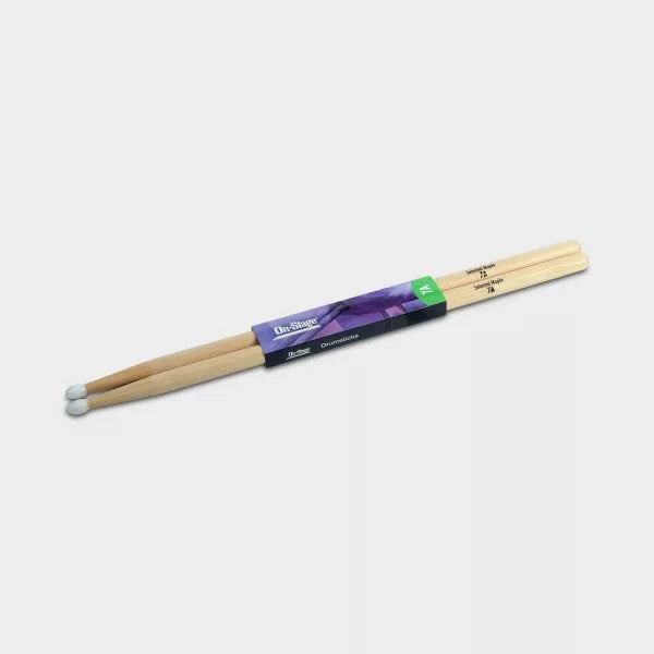 On-Stage MN7A Maple Drum Sticks 7A - Nylon Tip