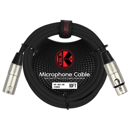 Kirlin MP-280-10FT/BK 20AWG Microphone Cable 10FT - Black