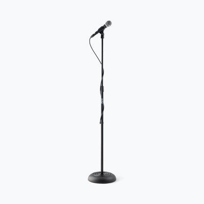 On-Stage MS7201B Round-Base Microphone Stand - Black