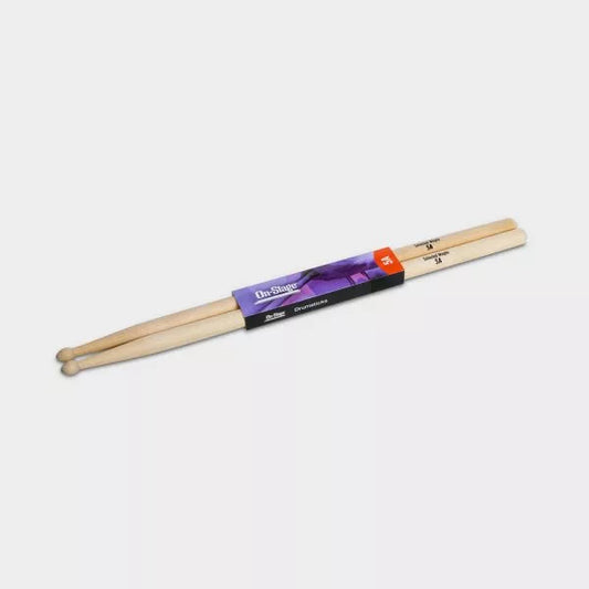 On-Stage MW5A Maple Drum Sticks 5A - Wood Tip