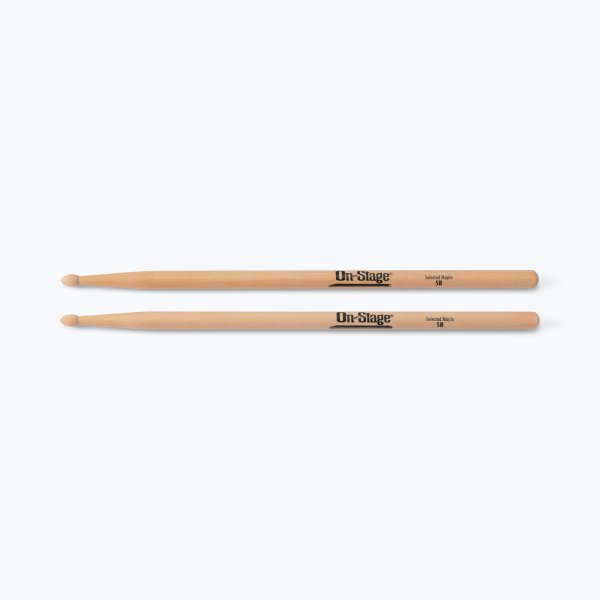 On-Stage MW5B Maple Drum Sticks 5B - Wood Tip