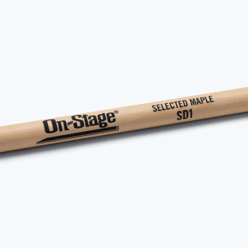 On-Stage Maple Drumsticks SD1, Round Tip - MWSD1