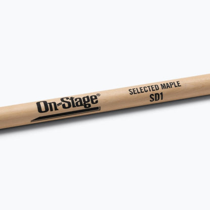 On-Stage Maple Drumsticks SD1, Round Tip - MWSD1