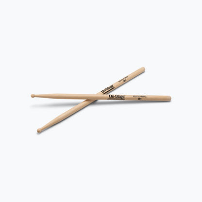 On-Stage Maple Drumsticks SD1, Round Tip - MWSD1