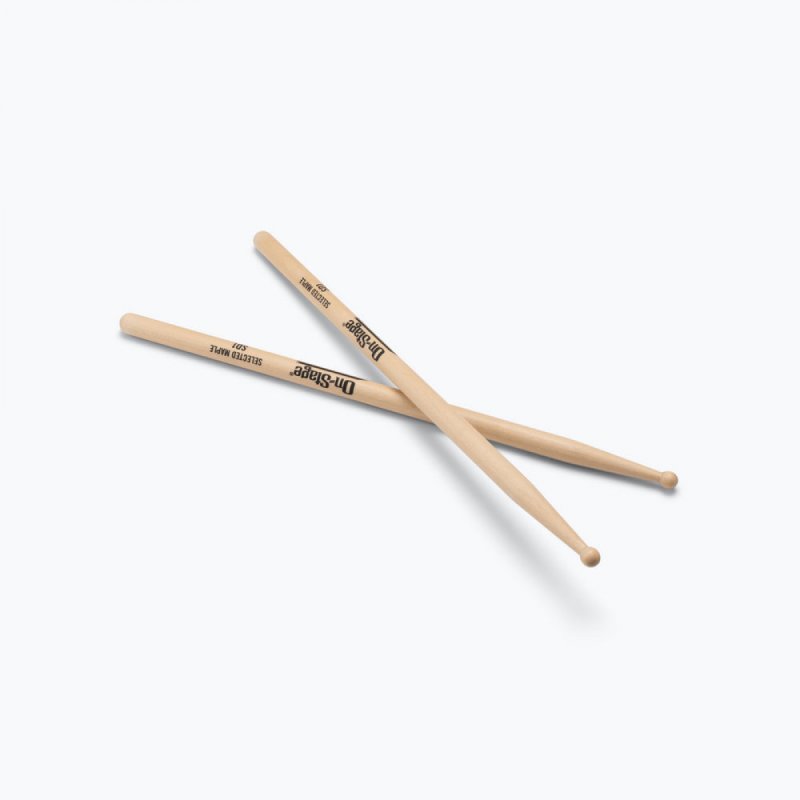 On-Stage Maple Drumsticks SD1, Round Tip - MWSD1
