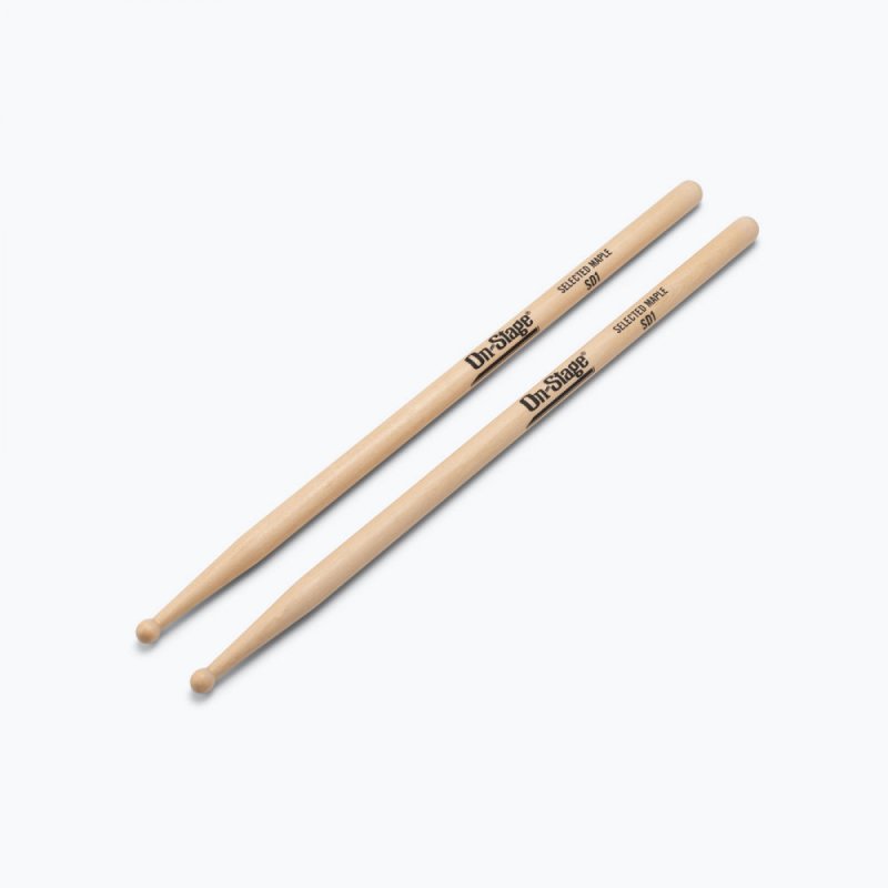 On-Stage Maple Drumsticks SD1, Round Tip - MWSD1