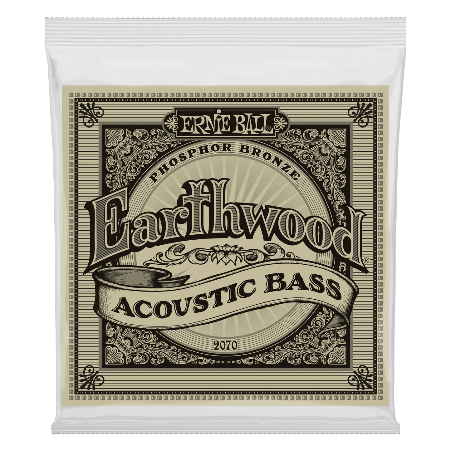 ERNIE BALL P02070 EARTHWOOD PHOSPHOR BRONZE ACOUSTIC BASS STRINGS (45-95) GAUGE