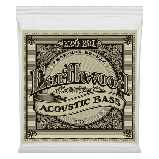 ERNIE BALL P02070 EARTHWOOD PHOSPHOR BRONZE ACOUSTIC BASS STRINGS (45-95) GAUGE