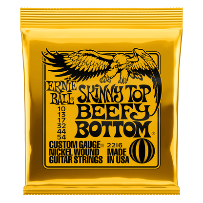 ERNIE BALL P02216 SKINNY TOP BEEFY BOTTOM SLINKY NICKEL WOUND ELECTRIC GUITAR STRINGS 10-54 GAUGE
