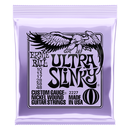 ERNIE BALL P02227 ULTRA SLINKY NICKEL WOUND ELECTRIC GUITAR STRINGS (10-48) GAUGE