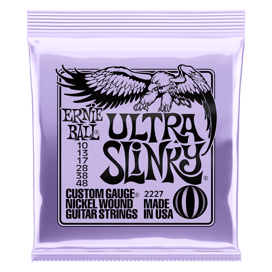 ERNIE BALL P02227 ULTRA SLINKY NICKEL WOUND ELECTRIC GUITAR STRINGS (10-48) GAUGE